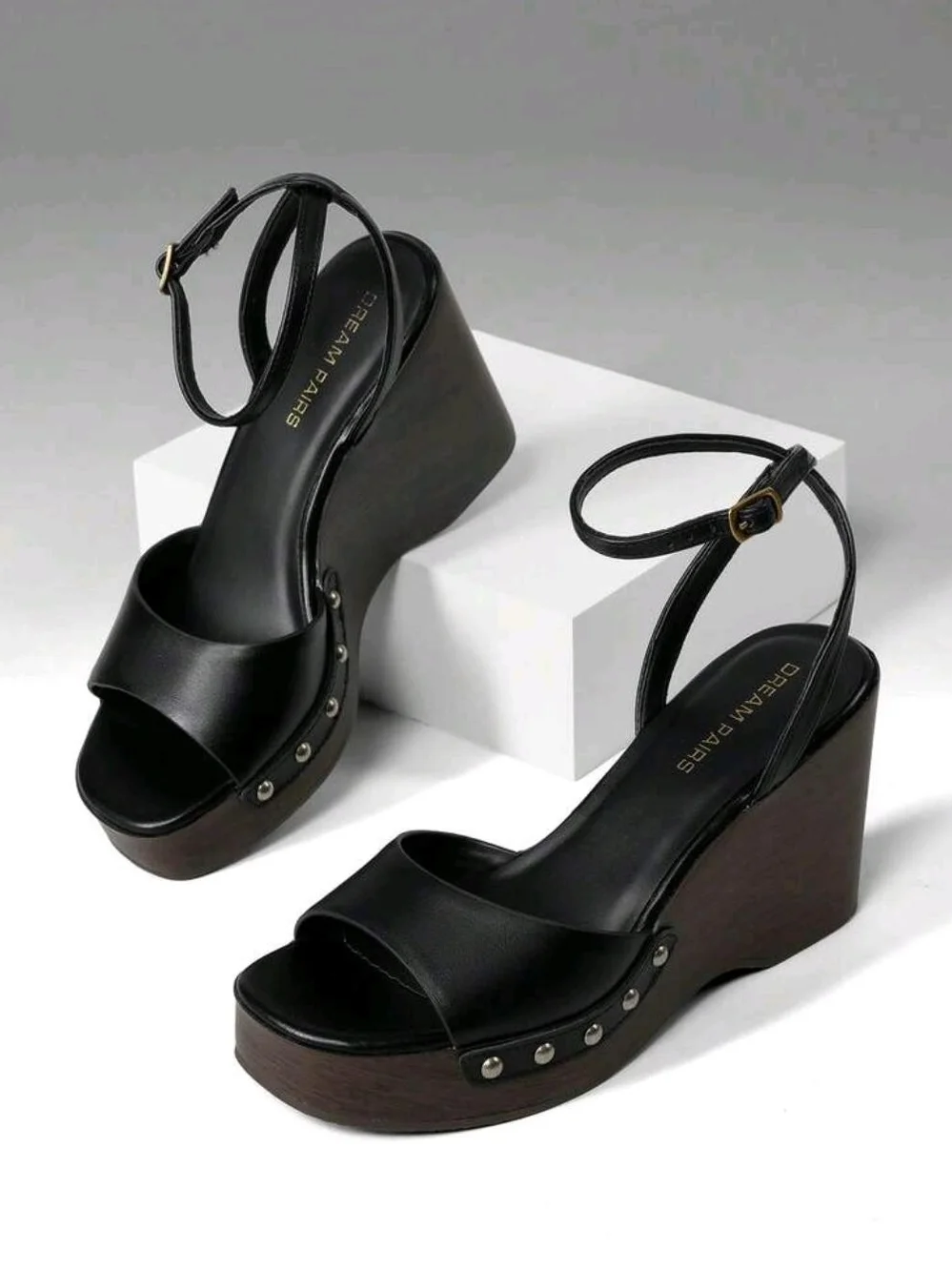 Dream Pairs black leather